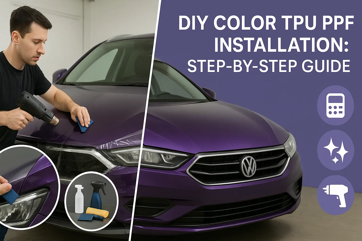 DIYカラーTPU PPF設置