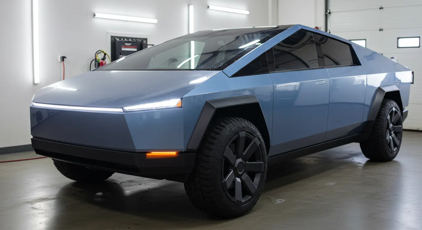 サイバートラックカラーPPF近く