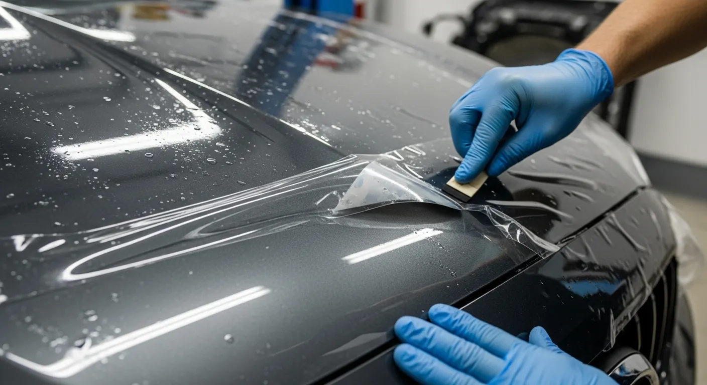 車のボンネット保護フィルム